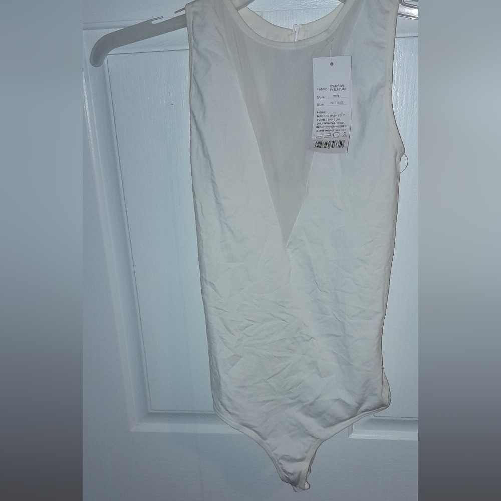 Cream White Body Suit